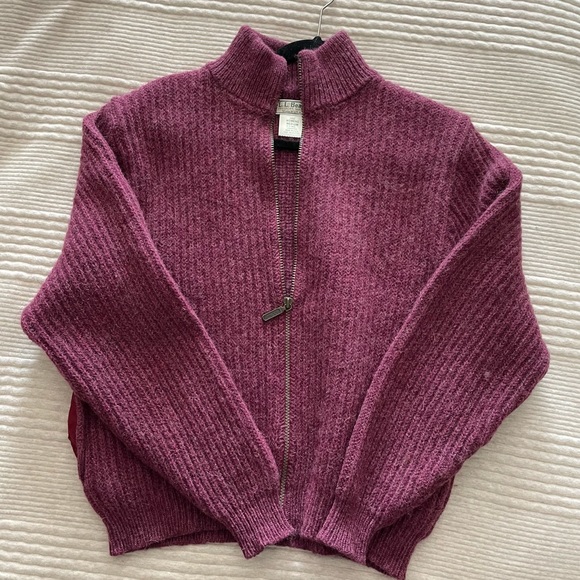 Vintage LL Bean Wool/Alpaca Zip Up Jacket - Picture 1 of 2
